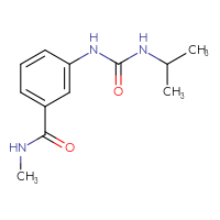 Chemical structure of N-methyl-3-{[(propan-2-yl)carbamoyl]amino}benzamide - CSSB00103397054