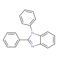 Chemical structure of 1,2-diphenyl-1H-1,3-benzodiazole - CSSB00020626619