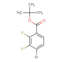Chemical structure of tert-butyl 4-bromo-2,3-difluorobenzoate - CSSB06358964166