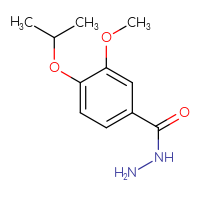 Chemical structure of 3-methoxy-4-(propan-2-yloxy)benzohydrazide - CSSB00000008060