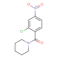 Chemical structure of 1-(2-chloro-4-nitrobenzoyl)piperidine - CSSB00000579715