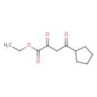 Chemical structure of ethyl 4-cyclopentyl-2,4-dioxobutanoate - CSSB00011762278