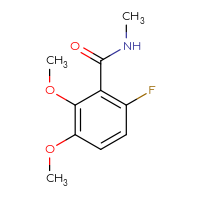 Chemical structure of 6-fluoro-2,3-dimethoxy-N-methylbenzamide - CSSB00027624098