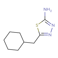 Chemical structure of 5-(cyclohexylmethyl)-1,3,4-thiadiazol-2-amine - CSSB00011330169