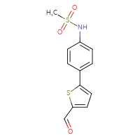 Chemical structure of N-[4-(5-formylthiophen-2-yl)phenyl]methanesulfonamide - CSSB00102772632