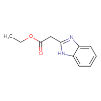 Chemical structure of ethyl 2-(1H-1,3-benzodiazol-2-yl)acetate - CSSB00000217613