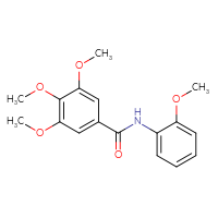 Chemical structure of 3,4,5-trimethoxy-N-(2-methoxyphenyl)benzamide - CSSB00027983824