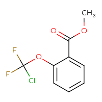 Chemical structure of methyl 2-(chlorodifluoromethoxy)benzoate - CSSB14962339994