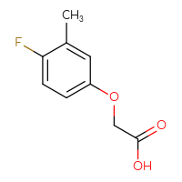 Chemical structure of 2-(4-fluoro-3-methylphenoxy)acetic acid - CSSB00012277964