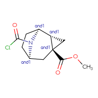 Chemical structure of rac-methyl (1R,2S,4R,6S)-9-(carbonochloridoyl)-9-azatricyclo[4.2.1.0²,⁴]nonane-4-carboxylate - CSSB14987122735