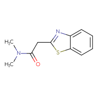 Chemical structure of 2-(1,3-benzothiazol-2-yl)-N,N-dimethylacetamide - CSSB03555130982