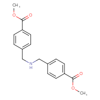 Chemical structure of methyl 4-[({[4-(methoxycarbonyl)phenyl]methyl}amino)methyl]benzoate - CSSB00104699819