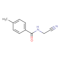 Chemical structure of N-(cyanomethyl)-4-methylbenzamide - CSSB00000182310