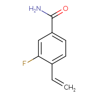 Chemical structure of 4-ethenyl-3-fluorobenzamide - CSSB02495351146