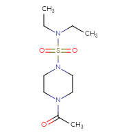 Chemical structure of 4-acetyl-N,N-diethylpiperazine-1-sulfonamide - CSSB00103385076