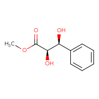 Chemical structure of methyl (2R,3S)-2,3-dihydroxy-3-phenylpropanoate - CSSB00020667369