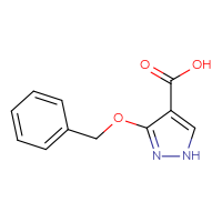 Chemical structure of 3-(benzyloxy)-1H-pyrazole-4-carboxylic acid - CSSB00010436359