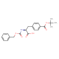 Chemical structure of (2S)-2-{[(benzyloxy)carbonyl]amino}-3-{4-[(tert-butoxy)carbonyl]phenyl}propanoic acid - CSSB00134617372