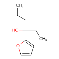 Chemical structure of 3-(furan-2-yl)hexan-3-ol - CSSB00014369060
