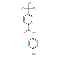 Chemical structure of N-(4-aminophenyl)-4-tert-butylbenzamide - CSSB00020585103