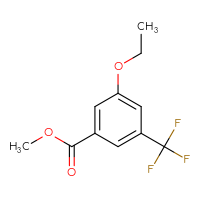 Chemical structure of methyl 3-ethoxy-5-(trifluoromethyl)benzoate - CSSB01707682308