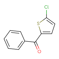 Chemical structure of (5-chlorothiophen-2-yl)(phenyl)methanone - CSSB00011268103