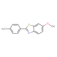 Chemical structure of 6-methoxy-2-(4-methylphenyl)-1,3-benzothiazole - CSSB00103154902