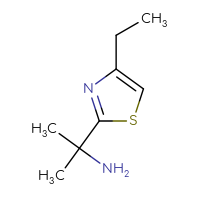 Chemical structure of 2-(4-ethyl-1,3-thiazol-2-yl)propan-2-amine - CSSB00011595574
