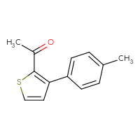 Chemical structure of 1-[3-(4-methylphenyl)thiophen-2-yl]ethan-1-one - CSSB00020964200
