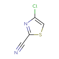 Chemical structure of 4-chloro-1,3-thiazole-2-carbonitrile - CSSB00009889070