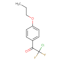 Chemical structure of 2-chloro-2,2-difluoro-1-(4-propoxyphenyl)ethan-1-one - CSSB00013232250