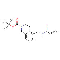 Chemical structure of tert-butyl 5-[(prop-2-enamido)methyl]-1,2,3,4-tetrahydroisoquinoline-2-carboxylate - CSSB00173359606