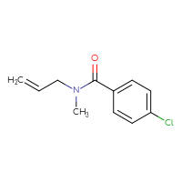 Chemical structure of 4-chloro-N-methyl-N-(prop-2-en-1-yl)benzamide - CSSB00103308924