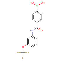 Chemical structure of (4-{[3-(trifluoromethoxy)phenyl]carbamoyl}phenyl)boronic acid - CSSB00015191467