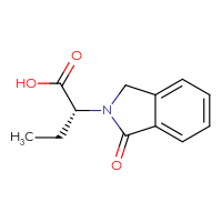 Chemical structure of (2R)-2-(1-oxo-2,3-dihydro-1H-isoindol-2-yl)butanoic acid - CSSB03556245199