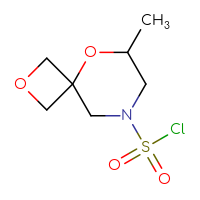 Chemical structure of 6-methyl-2,5-dioxa-8-azaspiro[3.5]nonane-8-sulfonyl chloride - CSSB14929886710