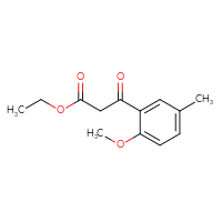 Chemical structure of ethyl 3-(2-methoxy-5-methylphenyl)-3-oxopropanoate - CSSB00000313529