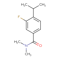 Chemical structure of 3-fluoro-N,N-dimethyl-4-(propan-2-yl)benzamide - CSSB00056097197