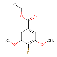 Chemical structure of ethyl 4-fluoro-3,5-dimethoxybenzoate - CSSB00135433113