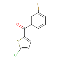 Chemical structure of (5-chlorothiophen-2-yl)(3-fluorophenyl)methanone - CSSB00011268141