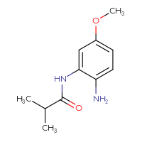Chemical structure of N-(2-amino-5-methoxyphenyl)-2-methylpropanamide - CSSB00011833945