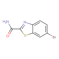 Chemical structure of 6-bromo-1,3-benzothiazole-2-carboxamide - CSSB00010979166