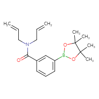 Chemical structure of N,N-bis(prop-2-en-1-yl)-3-(4,4,5,5-tetramethyl-1,3,2-dioxaborolan-2-yl)benzamide - CSSB02195991170