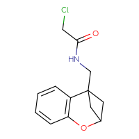 Chemical structure of 2-chloro-N-({8-oxatricyclo[7.1.1.0²,⁷]undeca-2(7),3,5-trien-1-yl}methyl)acetamide - CSSB21332093033