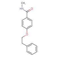 Chemical structure of N-methyl-4-(2-phenylethoxy)benzamide - CSSB00047458930