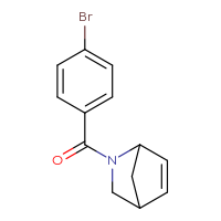 Chemical structure of 2-(4-bromobenzoyl)-2-azabicyclo[2.2.1]hept-5-ene - CSSB00122777589