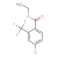 Chemical structure of ethyl 4-chloro-2-(trifluoromethyl)benzoate - CSSB00010164511