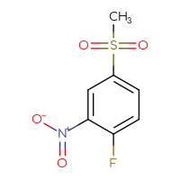 Chemical structure of 1-fluoro-4-methanesulfonyl-2-nitrobenzene - CSSB00000017751