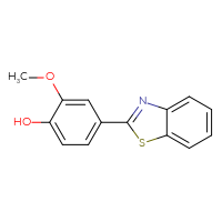 Chemical structure of 4-(1,3-benzothiazol-2-yl)-2-methoxyphenol - CSSB00000487706
