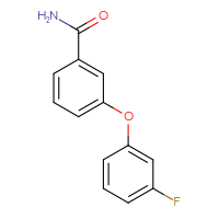 Chemical structure of 3-(3-fluorophenoxy)benzamide - CSSB02270737546